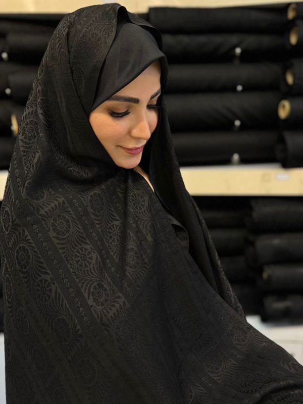 چادر مشکی شاین دار طرح6