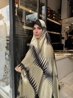 چادر رنگی ژاکارد ابریشم کد 055 - Image 2