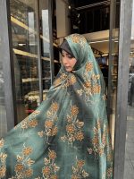 چادر رنگی ژاکارد ابریشم کد 056 - Image 3