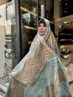 چادر رنگی ژاکارد ابریشم کد 057 - Image 4