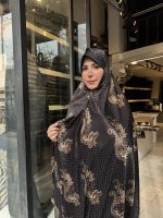 چادر رنگی ژاکارد ابریشم کد 059