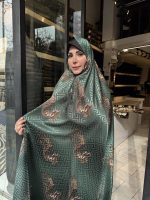 چادر رنگی ژاکارد ابریشم کد 059 - Image 4