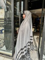 چادر رنگی ژاکارد ابریشم کد 064
