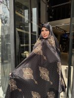 چادر رنگی ژاکارد ابریشم کد 058 - Image 2