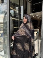 چادر رنگی ژاکارد ابریشم کد 058