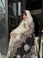 چادررنگی ژاکارد ابریشم کد 065